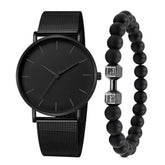 Kit Relógio Phanteck Elegance Fino+Pulseira