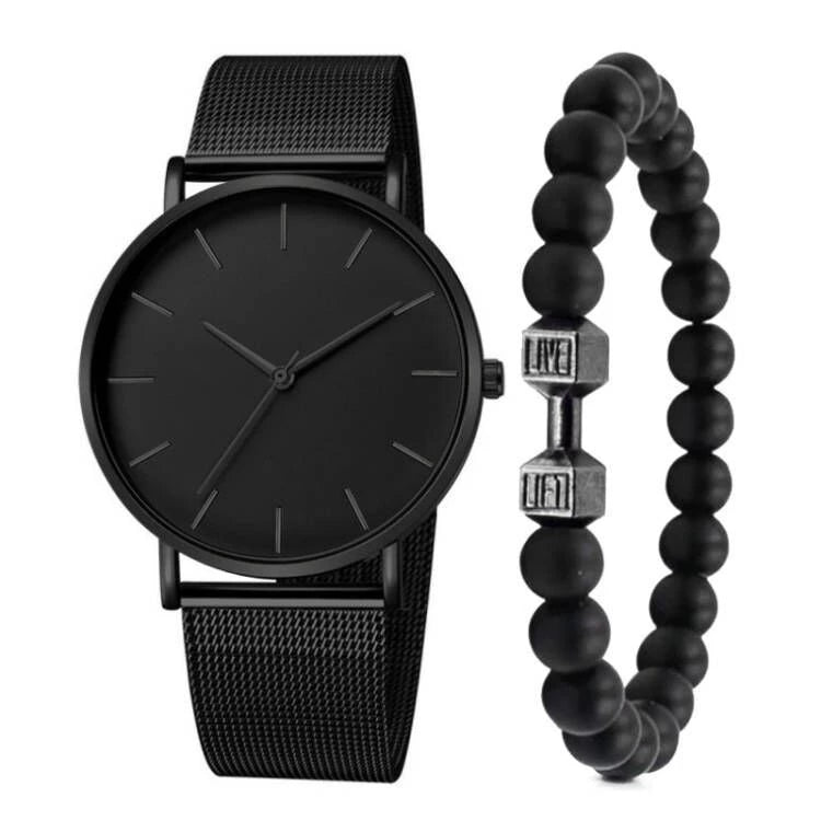 Kit Relógio Phanteck Elegance Fino+Pulseira